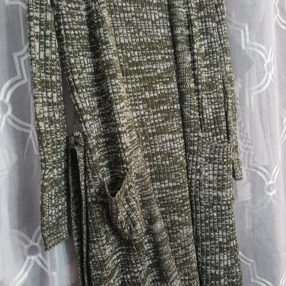 Olive knit duster cardigan - Picture 5 of 5